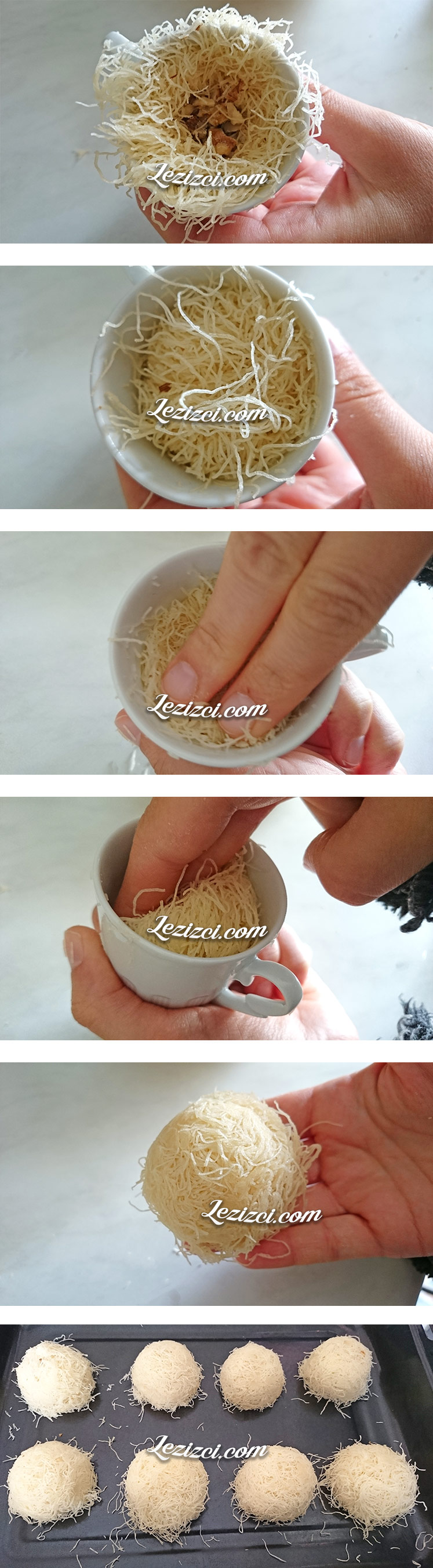 Fincanda Kadayıf Tatlısı Nasıl Yapılır 